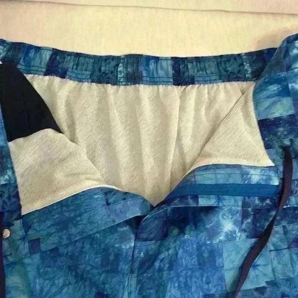 Peter Millar Crown Sonora Patchwork Swim Trunks Zippered Front Men Size XXL - Picture 11 of 14